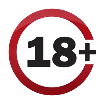 18 plus age restriction symbol for gambling