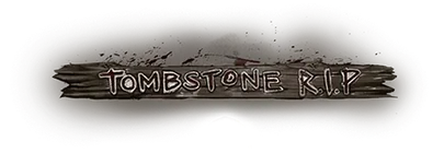Tombstone RIP slot logo