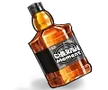 Whisky bottle low-pay symbol